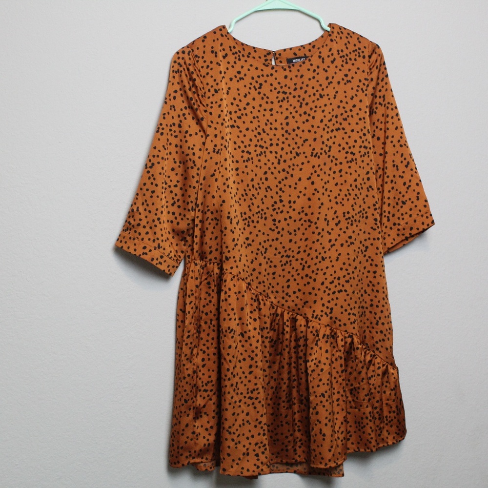 Wishlist Copper Polka Dot Dress